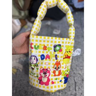 Minh Họa Xô Graffiti Túi Vải Xô Trẻ Em Dễ Thương ins Túi Xách Hoạt Hình Ngộ nghĩnh Siêu Nhẹ Túi Quà Tặng
