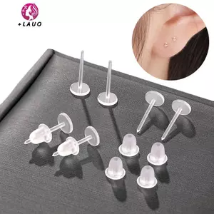 Bông tai nhựa chống dị ứng Springevenstar - Trang sức trong suốt cho mọi dịp