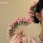 Kẹp Tóc Hình Chữ U Hoa Nhân Tạo Cho Cô Dâu - Phụ Kiện Tóc Đẹp Cho Lễ Hội Và Tiệc