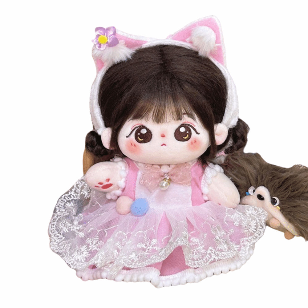 Quần áo búp bê FLAZEA, Phụ kiện băng đô búp bê Cotton 20cm BJD, Đồ chơi Cosplay thủ công đáng yêu OB11 Váy Lolita Đồ chơi trẻ em