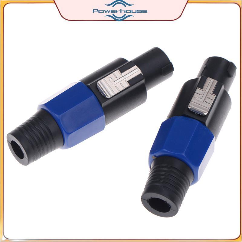 POWER 2pc Speakon Male Plug Loa 4 cực Đầu nối cáp âm thanh.
