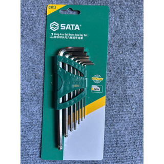 Bộ Hoa Thị Lục Giác Văn Ốc SATA 09702 - 09113 loại dài đầu bi, đầu bông 9 món loại đẹp chịu lực tốt