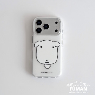 Ốp Điện Thoại Chó Ganadi Ngộ nghĩnh Dễ Thương Cho Redmi 15 15C 14C 14R 13 13C 13R 13X 12C 12R 11A 10 10A 10C 9 Prime Plus 9A 9C 9i 9T Vỏ Trắng Bóng Hoạt Hình Đơn Giản Chống Rơi IMD Vỏ