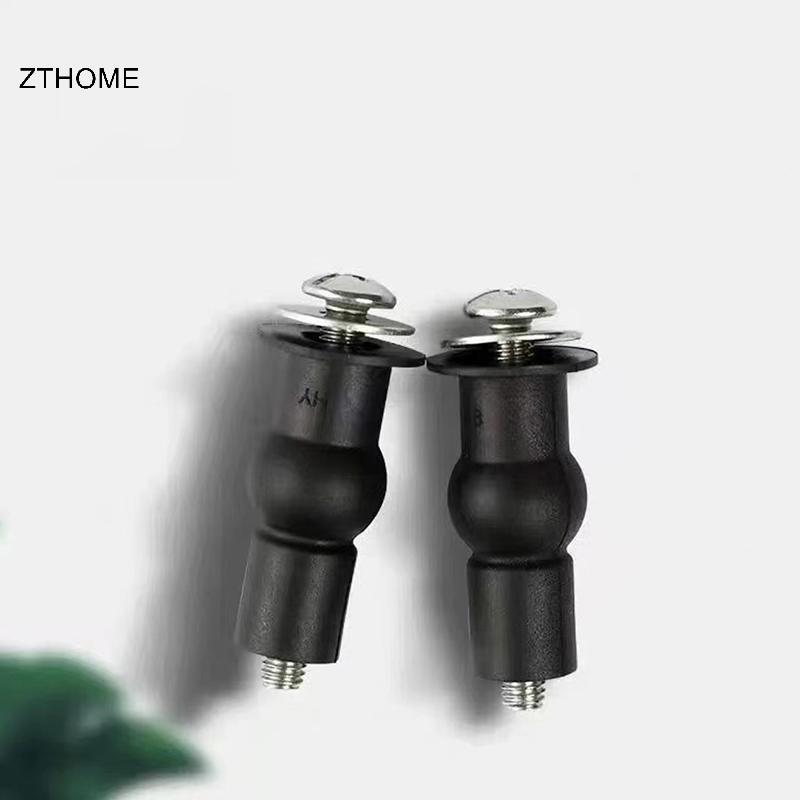 ZTHOME 2 Chiếc M5 Bồn Cầu Ốc Vít Nắp Nắp Cố Định Lỗ Mù Lắp Bộ Dụng Cụ Phòng Tắm Phụ Kiện Thay Thế Bồn Cầu Vít HOT