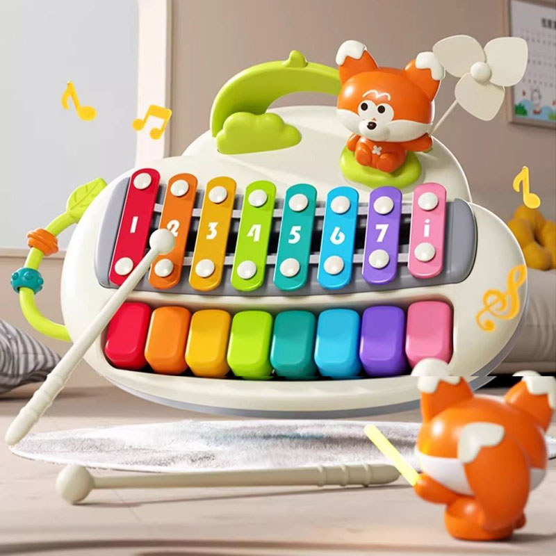 Đàn đồ Chơi Kết Hợp Gõ Phím Piano,Chống Va đập Và Chống Trầy Xước,Đi Kèm Với Gậy Gõ,Đồ Chơi Giáo Dục Cho Trẻ Em
