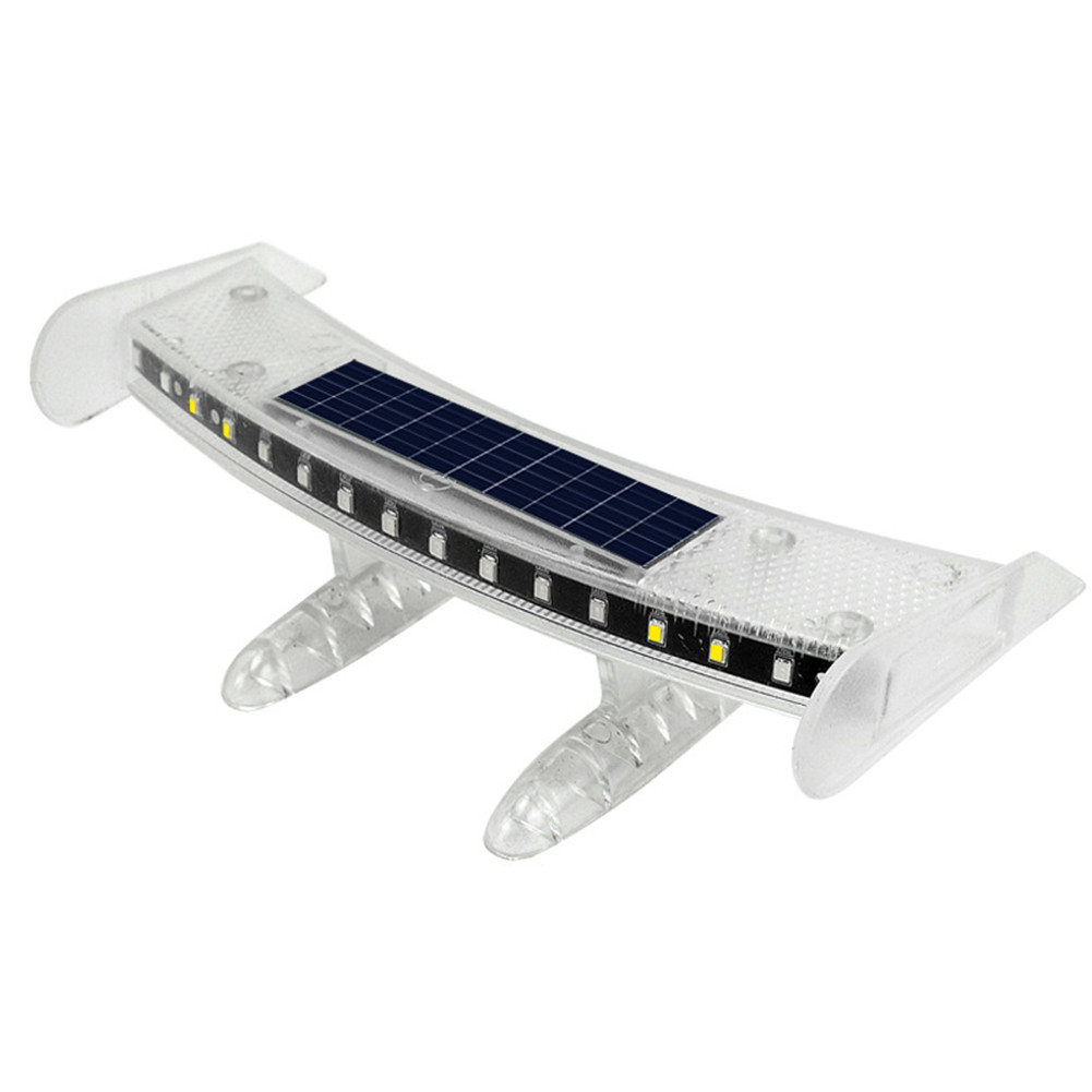 Cho Xe Năng Lượng Mặt Trời Mini Phía Sau Cánh Gió Đuôi Đèn LED Nhấp Nháy Cánh Chống Thấm Nước