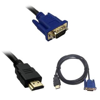 1.8 / 3 / 5 / 10m 1080P HDMI sang VGA 15Pin Nam Cáp Adapter Dẫn Cho HDTV HD LCD
