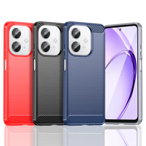 Ốp lưng OPPO A5i Vỏ nhựa TPU mềm bằng sợi Carbon cho Ốp điện thoại OPPO A5i