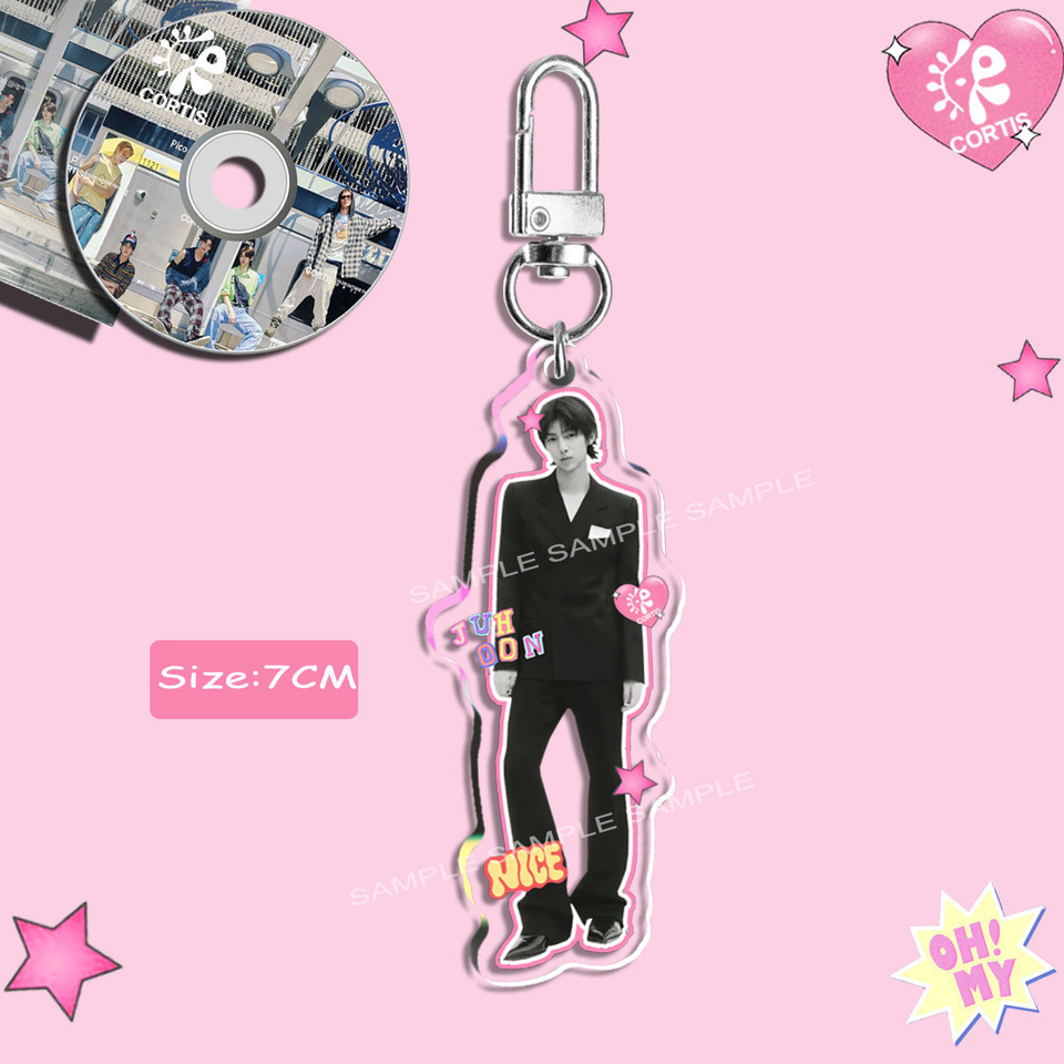 Kpop nhóm nhạc CORTIS KEONHO Keychain Cute Acrylic SEONGHYEON JUHOON JAMES MARTIN Key Ring
