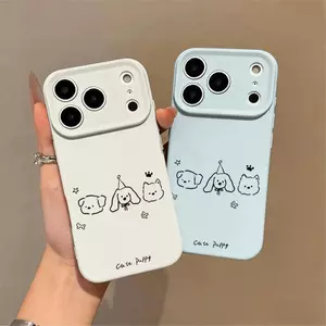 Ba con mèo bút chì đơn giản nhỏ cho 16 trường hợp iPhone 17Air Rice Rice Case 14 13 11Pro