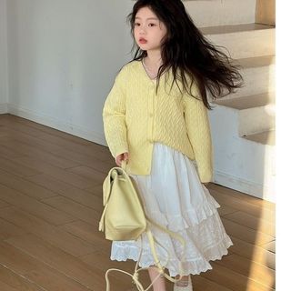 Chân váy ren bé gái dáng dài – Váy công chúa dễ thương cho bé