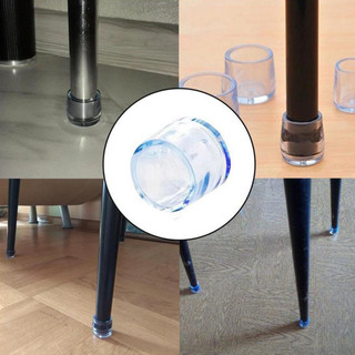 ⭐GROUS⭐16x Silicone Chair Leg Cap Feet Cover Pads Furniture Table Floor-Protectors