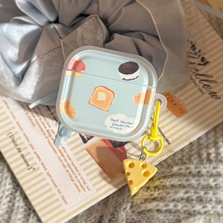 [Sheren] Phô mai Phô mai Thích hợp cho Vỏ bảo vệ thế hệ AirPods3 Tai nghe Bluetooth thế hệ 1 / 2 Apple 4 thế hệ pro