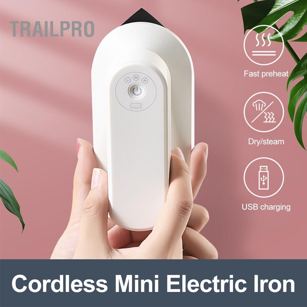TrailPro Bàn ủi di động không dây có thể sạc lại bằng pin Hiệu quả cho gia đình và du lịch
