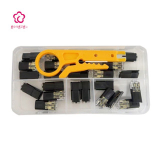 [gongzgu] Đầu nối cáp 18-22awg 25 / 50 / 100 chiếc Đầu nối dây nhanh 2 chân với phích cắm khóa ngọn lửa Vũ nữ thoát y 18-22awg Thiết bị đầu cuối cắm dây đôi cho dây điện
