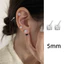 Bông Tai Hình Học Khối Đường từ Bạc S925 Dát Zircon - Phù Hợp Cho Phụ Nữ