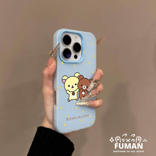Ốp Điện Thoại Rilakkuma Dễ Thương Cho Samsung Galaxy A57 A73 A72 A71 A56 A55 A54 A53 A52 A52S A51 A50 A50S A36 A35 A34 A33 A32 Dot Candy Color Casing 2 Trong 1 Ảnh Giữ Vỏ Chống Sốc