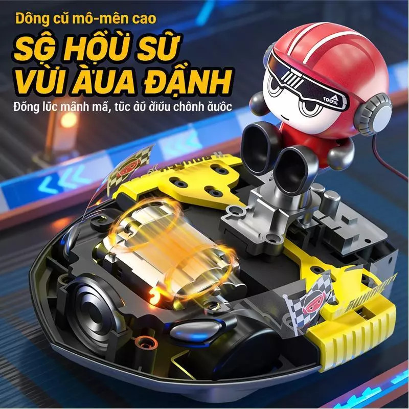Xe đụng drift điều khiển từ xa Đối kháng 2 người cho bé, tăng cường tương tác giữa cha mẹ và con cái