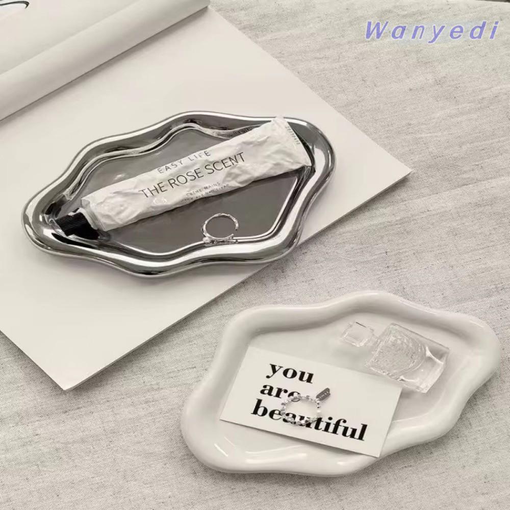 Khay đựng đồ trang sức WANYEDI, Tấm lưu trữ Mini bằng nhựa, Tấm trưng bày trang sức hình đám mây sáng tạo Đồng hồ / Lưu trữ chìa khóa