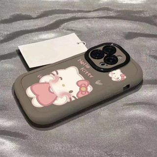 Ốp lưng IPhone 17 16 15 14 13 12 11 Pro Max XRXSMax 78 Plus Phim hoạt hình dễ thương KT Puff trường hợp điện thoại