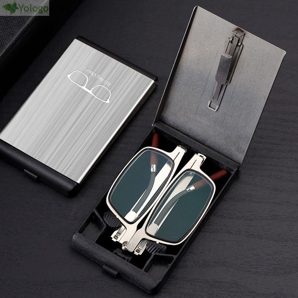 Kính đọc sách YOLOGO chống ánh sáng xanh, có giá đỡ điện thoại chặn màu xanh và thiết kế kính vuông giúp bảo vệ mắt thoải mái.