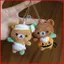 BH2 Rilakkuma Plushie Halloween Phiên bản giới hạn Túi gấu bí ngô sang trọng dễ thương Charm HB2
