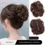 Hairpiece Tóc Giả Bun Sống Động Tóc Tổng Hợp, Dễ Uốn Xoăn & Điều Chỉnh, Phù Hợp Cho Phụ Nữ