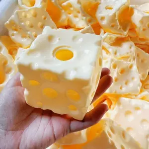 Khối phô mai Jumbo có thể định hình Bóng căng thẳng Chống căng thẳng Phô mai Bóp Fidget Đồ chơi ASMR Đồ chơi cảm giác