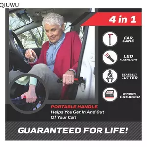QIUWU Tay cầm hỗ trợ ô tô mới Tay cầm hỗ trợ cửa an toàn đa chức năng.