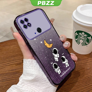 Vỏ điện thoại xiaomi poco c40 Vỏ mềm Vỏ silicon chống sốc thiết kế mới Sparkling Cartoon Phi hành gia SFSYHY01