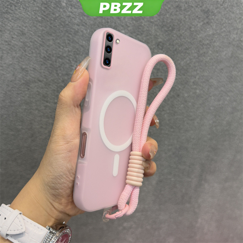 Ốp 2 Trong 1 Cho SAMSUNG s23 S22 s21 fe s23 s21 s22 ultra s21 s23 s22 plus 5g Vỏ Điện Thoại Thiết Kế Mới Thẩm Mỹ Vỏ Thạch Màu Kép Có Dây Buộc Từ Tính Không Dây GDBSWX01