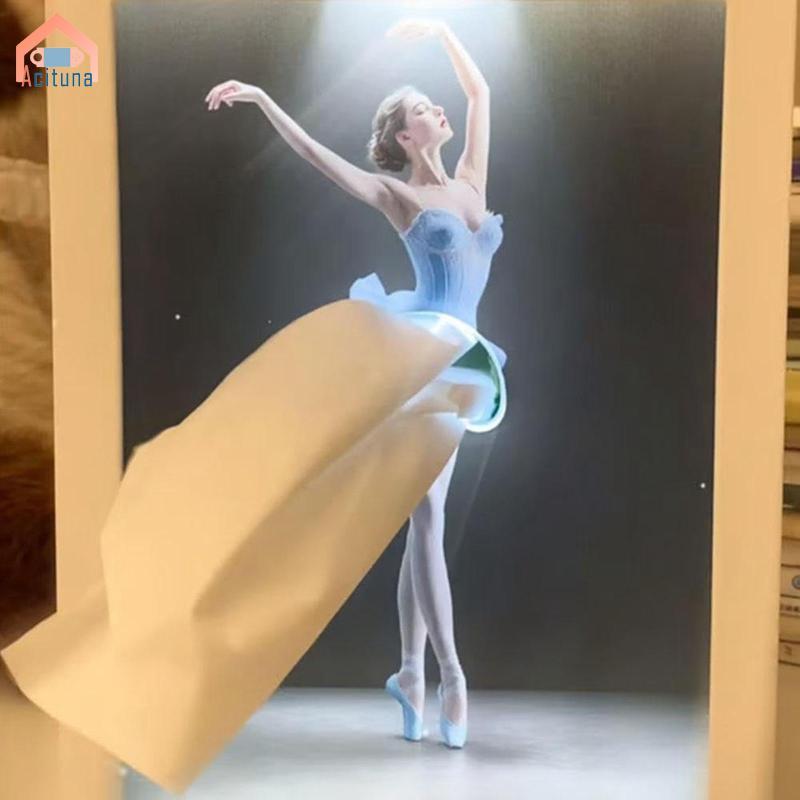 Hộp đựng khăn giấy múa ba lê thanh lịch có đèn cho phòng ngủ Phòng tắm Phòng khách