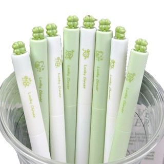 Chính Hãng Bốn Lá Cỏ Ba Lá Bút Trung Bình Giá Trị Phong Cách Xoay Bàn Chải Câu Hỏi 0.5 Sinh Viên Thi Bàn Chải Câu Hỏi Nhanh Khô Bút Đen 26.3.17