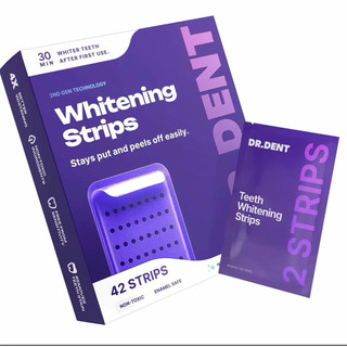 DR.DENT Purple Teeth Whitening Strips 42 Count