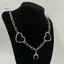 HNKMP Gothic Crow Skull Nelace Dành Cho Nữ Thời Trang Dơi Phụ Kiện Punk Trang Sức Vintage Trái Tim Charm Choker.