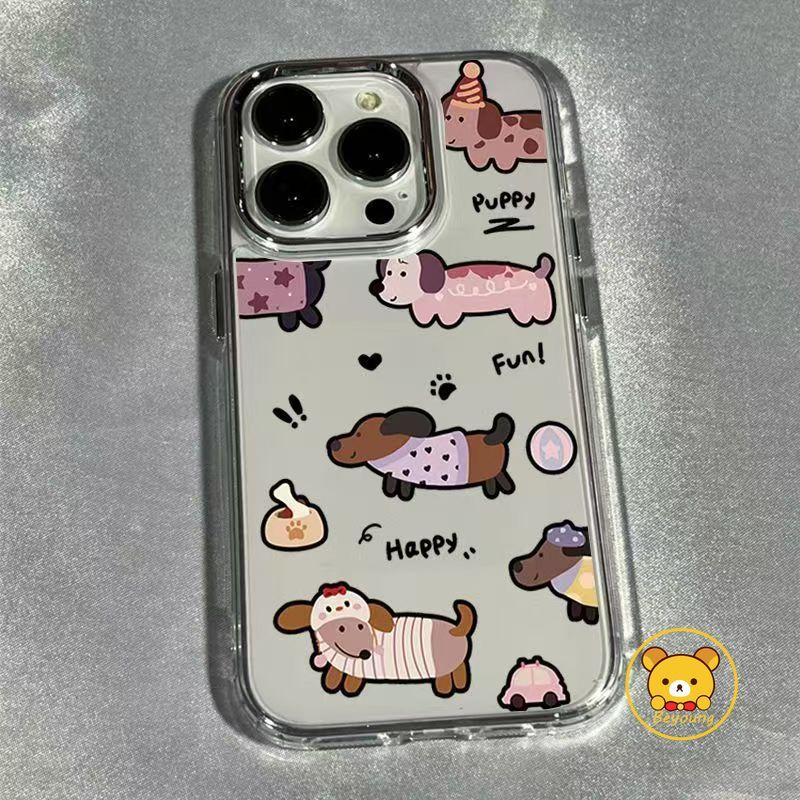 Ốp Điện Thoại Chó Dachshund Cho Xiaomi Poco X8 M8 F8 X7 M7 Pro Plus F7 Ultra X6 F6 F5 M6 M5S X5 M4 X4 M3 X3 NFC GT M2 Pro Max 5G 4G Vỏ Mềm Hoạt Hình Chó Con Dễ Thương Trong Suốt