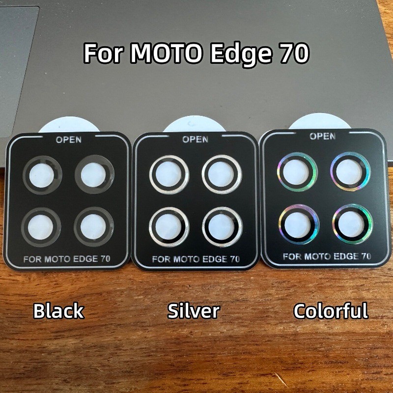 Dành Cho Moto Edge70 Điện Thoại Camera Bảo Vệ Ống Kính Vòng Dành Cho Motorola Edge 70 Hợp Kim Nhôm Bảo Vệ Kính Cường Lực Ống Kính Phim