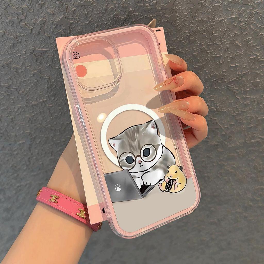 Mắt kính văn phòng dành cho16bộ vỏ điện thoại iPhone17Air ba trong một,hút từ14/11Pro