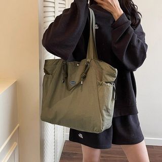 Phiên Bản Hàn Quốc Một Vai Thời Trang Rời Cảm Giác Dung Tích Lớn Nylon Tote Mẹ Túi Túi Máy Tính Sinh Viên Đi Lại Túi Du Lịch