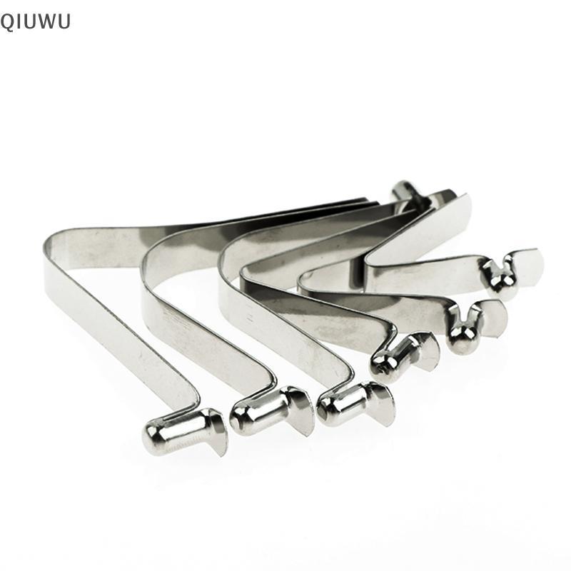 QIUWU 10 Cái Bule lò xo hình chữ V 6mm Tấm thép Bule lò xo dọc Tấm lò xo định vị hình chữ V.