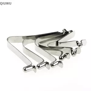 QIUWU 10 Cái Bule lò xo hình chữ V 6mm Tấm thép Bule lò xo dọc Tấm lò xo định vị hình chữ V.