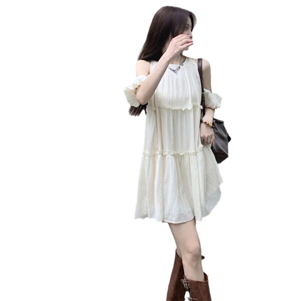 váy đi biển phong cách nghỉ dưỡng dành cho nữ, mẫu mới mùa hè, Váy dài vừa dáng chữ A , trẻ trung, duyên dáng