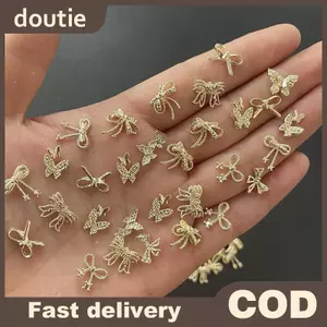 Doutie Vàng Bạc Hoa Làm Móng Phụ Kiện Móng Tay Kim Cương Giả Móng Tay Nghệ Thuật Trang Sức Nơ Trang Trí Móng Tay 3D Móng Tay Nghệ Thuật Khoan VN