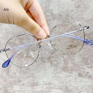 Kính Mắt Nữ Cổ Điển Khung Kim Loại Tròn, Chống Ánh Sáng Xanh, Phong Cách Vintage Retro Thời Trang