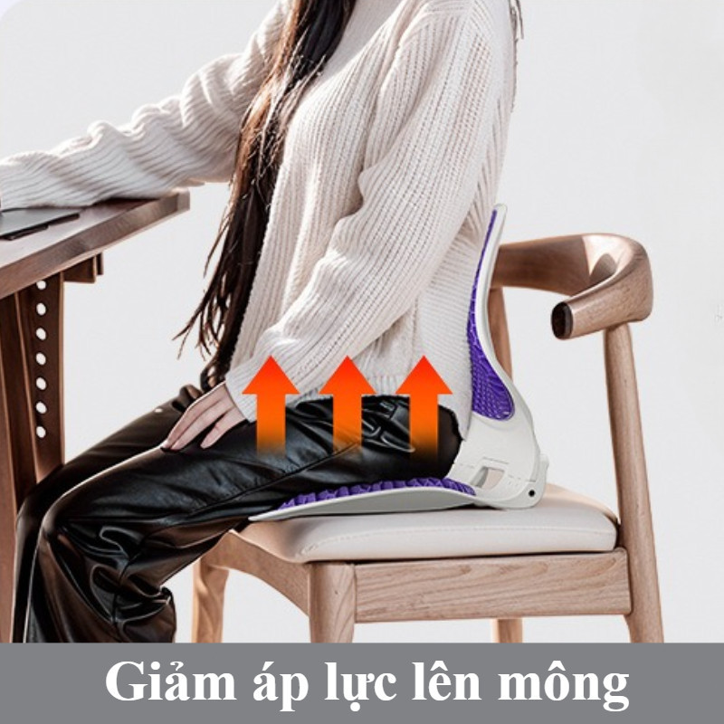 Ghế Chỉnh Dáng PET Công Thái,Hỗ Trợ Xương Sống,Giảm Đau Mỏi,Học Gấp Gọn,điều chỉnh tư thế ngồi, Đệm Silicon Tổ Ong