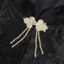 Nút Aude Trung Quốc Sườn Xám Nút Bướm Ba Gót Pha Lê Tua Rua Nút Handmade Đính Hạt Trang Trí Phong Cách Trung Hoa Mới Phong Cách Trung Hoa Hanfu Tang Phù Hợp Với