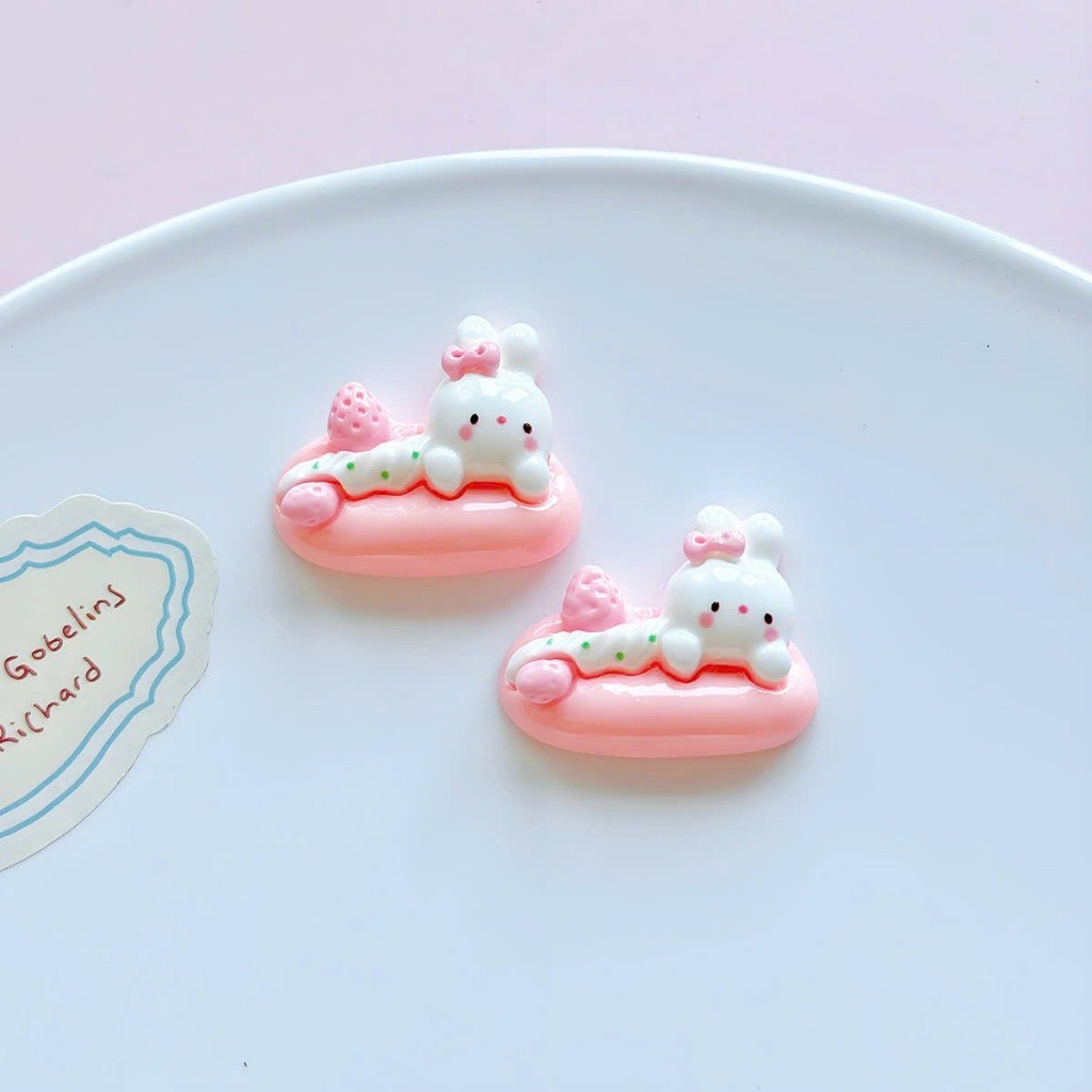 Set Charm Hello Kitty Hồng Bánh Ngọt Cute Mini – Charm Mèo Kitty Kem Dâu Kawaii Dễ Thương Trang Trí Dép Hot Trend