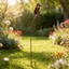 Cc Metal Bird Garden Cọc cổ Tượng điêu khắc ngoài trời chịu thời tiết