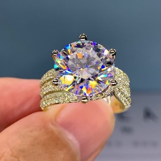 Nhẫn Zircon dát đầy đủ thiết kế thanh lịch - Quà tặng đính hôn hoàn hảo