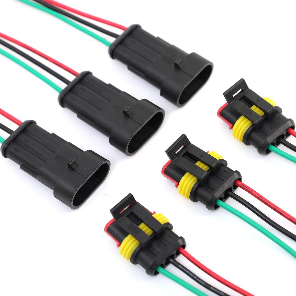 96 / 240 / 254 CÁI - Bộ kết nối chống nước ô tô PA66 Thiết bị đầu cuối ngắt kết nối nhanh bằng nhựa cho ô tô, xe máy, xe tải thuyền, bộ Pin điện có an toàn chống bụi